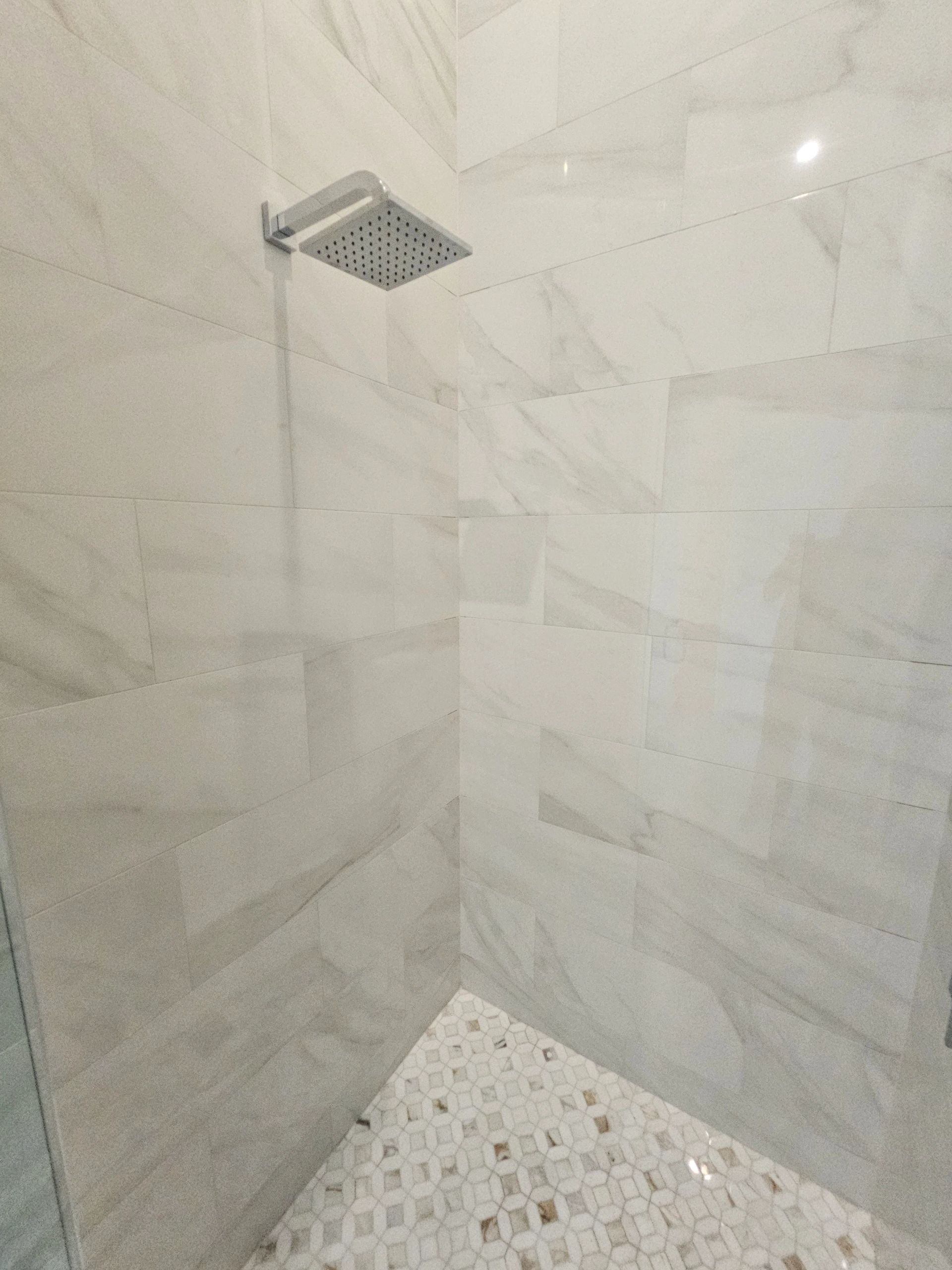 Custom bathroom tile design