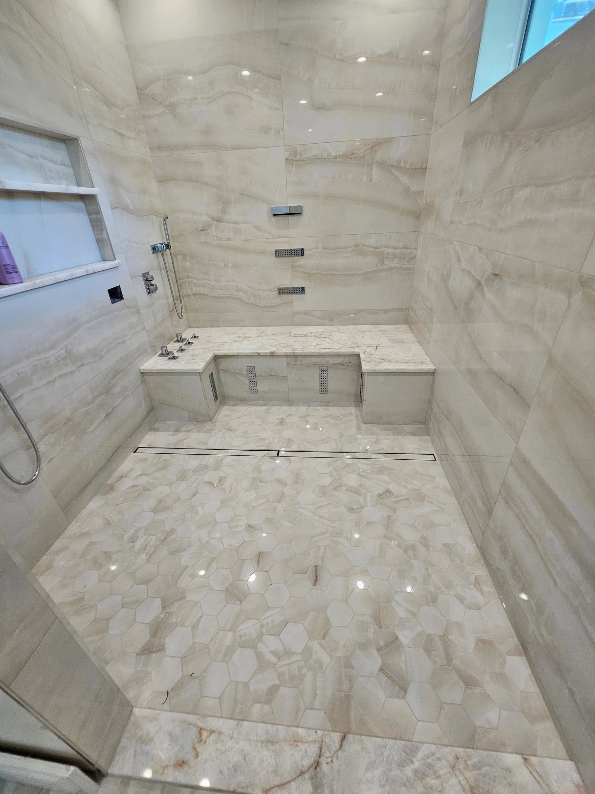 Professional tile installation